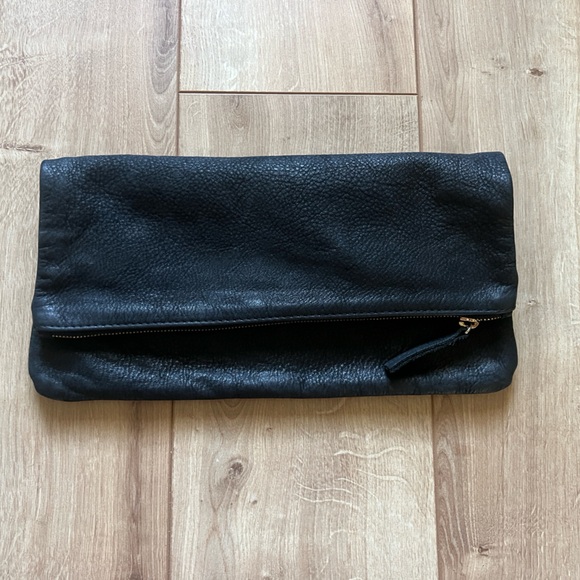 Clare V Foldover Leather Clutch - Picture 1 of 10
